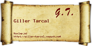 Giller Tarcal névjegykártya